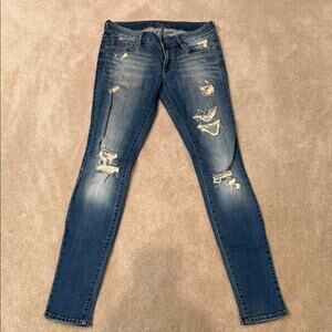 Bullhead Distressed Denim Skinny Jeans